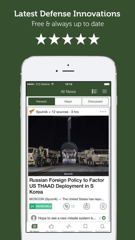 Defense & Military News - 3.8.9 - (iOS)