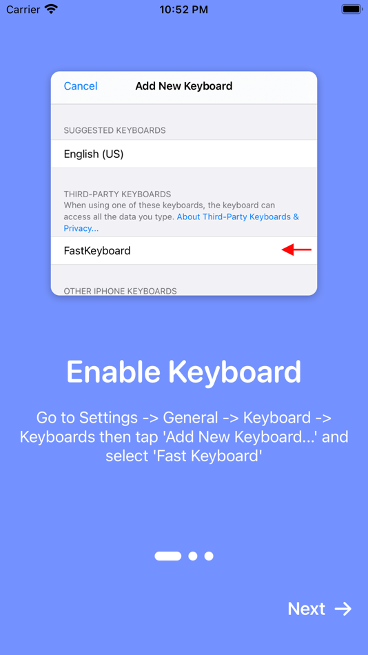 Fast Keyboard Paste - 1.1 - (iOS)