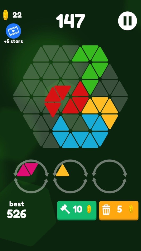 #2. Make Hexa: Hexagon Puzzle Hex (iOS) 由: Ha Dong