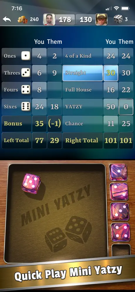 Yatzy Dice Master