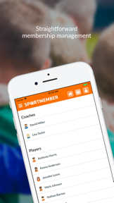 SportMember - Mobile team app screenshot