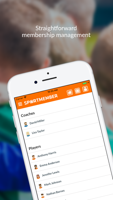 SportMember - Mobile team app Screenshot