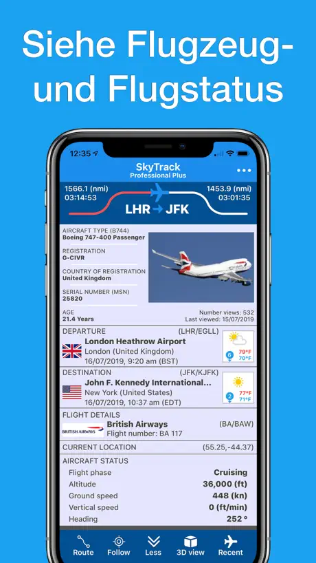 SkyTrack | Flugradar Fly Radar