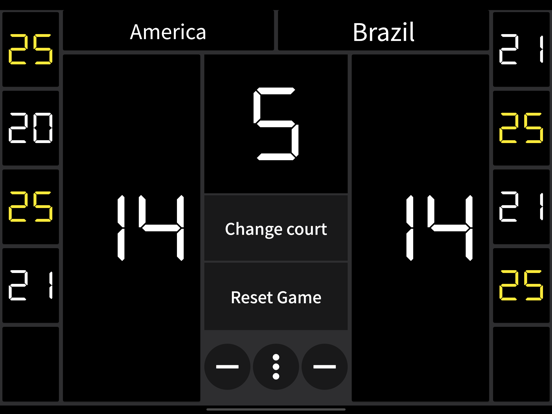 Simple Volleyball Scoreboard iPad screenshot 2 - Sports app