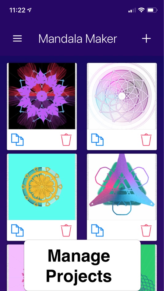 #8. Mandala Maker: symmetry doodle (iOS) 由: Damien Bell