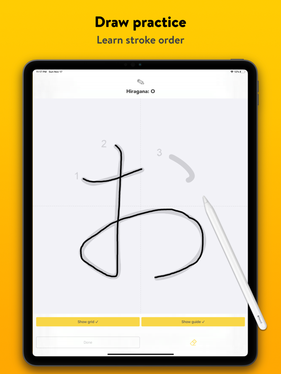 Kana - Hiragana and Katakana iPad screenshot 5 - Education app
