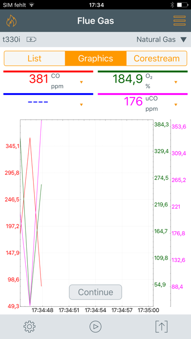 testo 330i App Screenshot