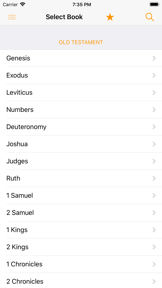 Latin-English Bible screenshot