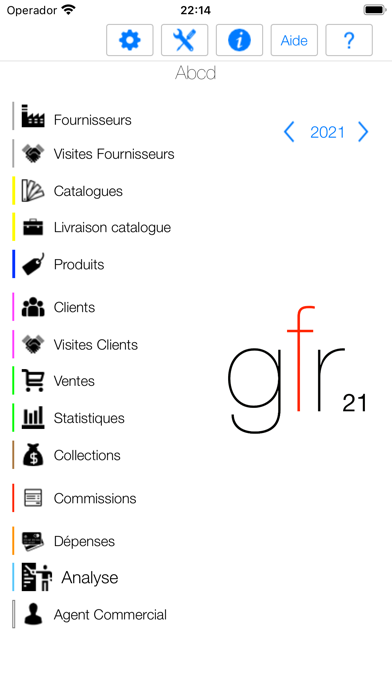 Screenshot #1 pour Agent Commercial Lite, gfr21