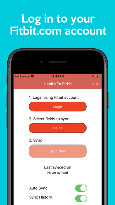 Screenshot #2 for Sync For Apple Health > Fitbit