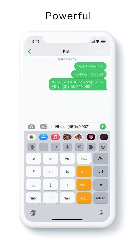 #3. Calculator Keyboard - Faster (iOS) 由: 万庄 黄