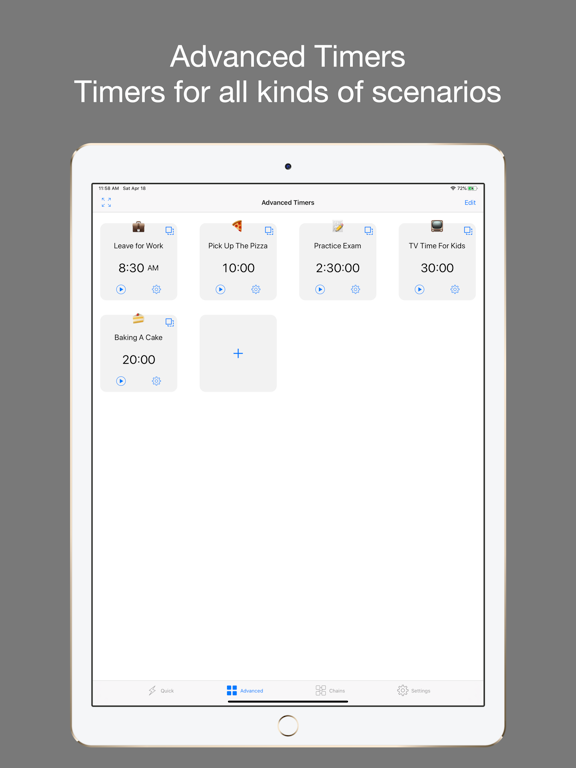 1Timer - Voice Timer iPad screenshot 4 - Utilities app