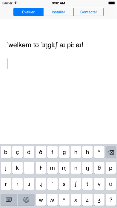 Screenshot #1 pour English IPA Keyboard