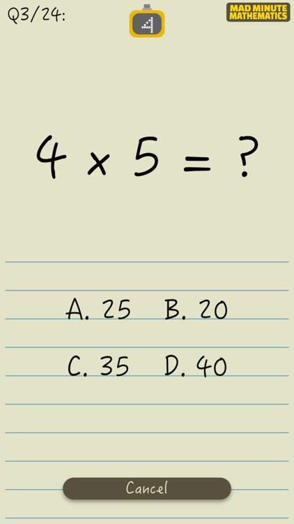 Mad Minutes Mathematics