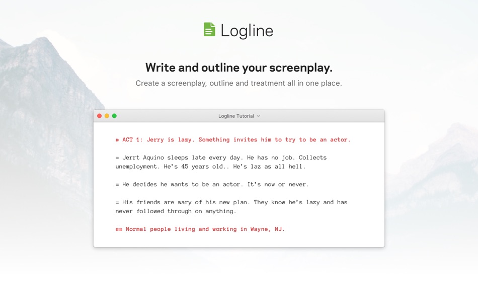#1. Logline (macOS) Podle: 93bases, LLC