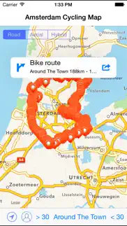 amsterdam cycling map iphone screenshot 1