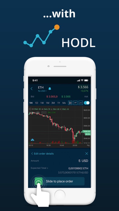 HODL Real-Time Crypto Tracker Screenshot