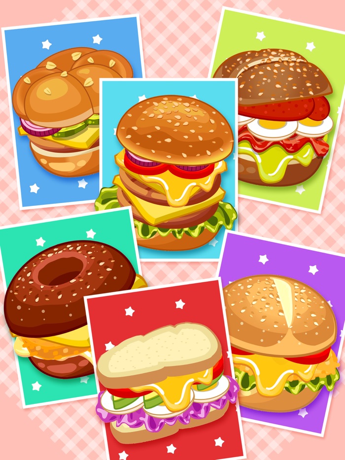 Make hamburgers -Cooking games