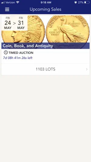 Classical Numismatic Group screenshot 2