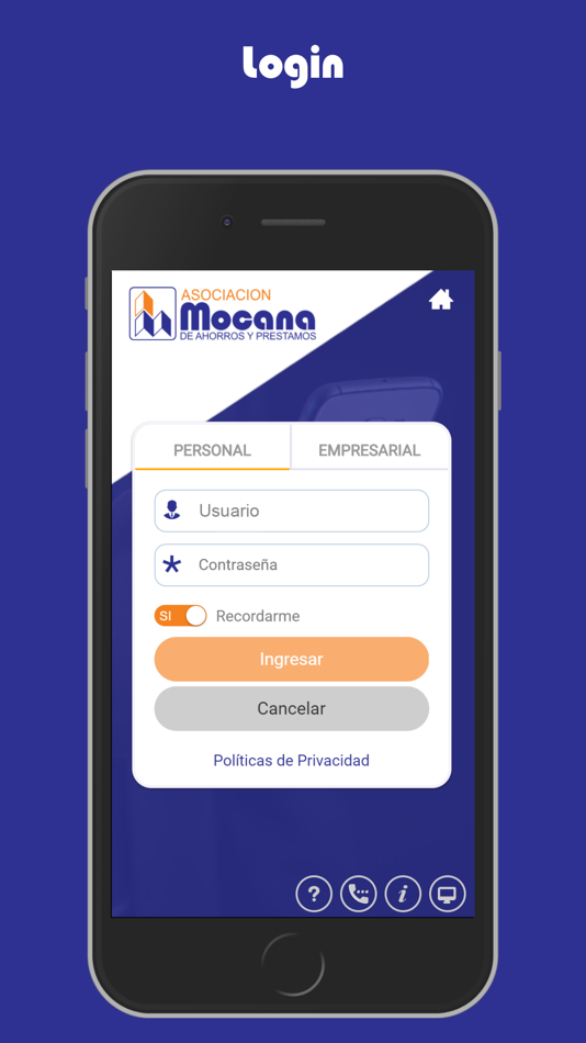 #3. Asomap Banking (iOS) By: Asociación Mocana de Ahorros y Prestamos