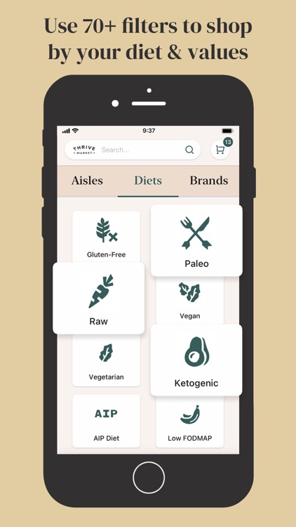 Thrive Market - shop healthy
