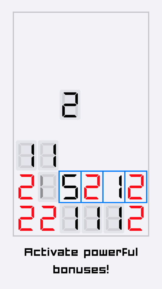 #4. Sumoku - Seven-segment Math (iOS) Podle: Raffaele D'Amato