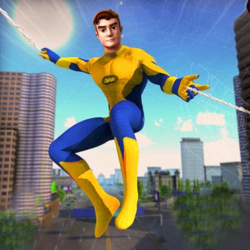 Spider Crime City Rope Hero 3D Icon