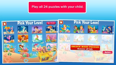 Mermaid Princess Puzzles Screenshot