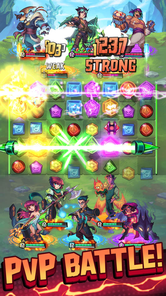 #1. Puzzle Brawl - Match 3 RPG (iOS) 由: Skyborne Games Inc