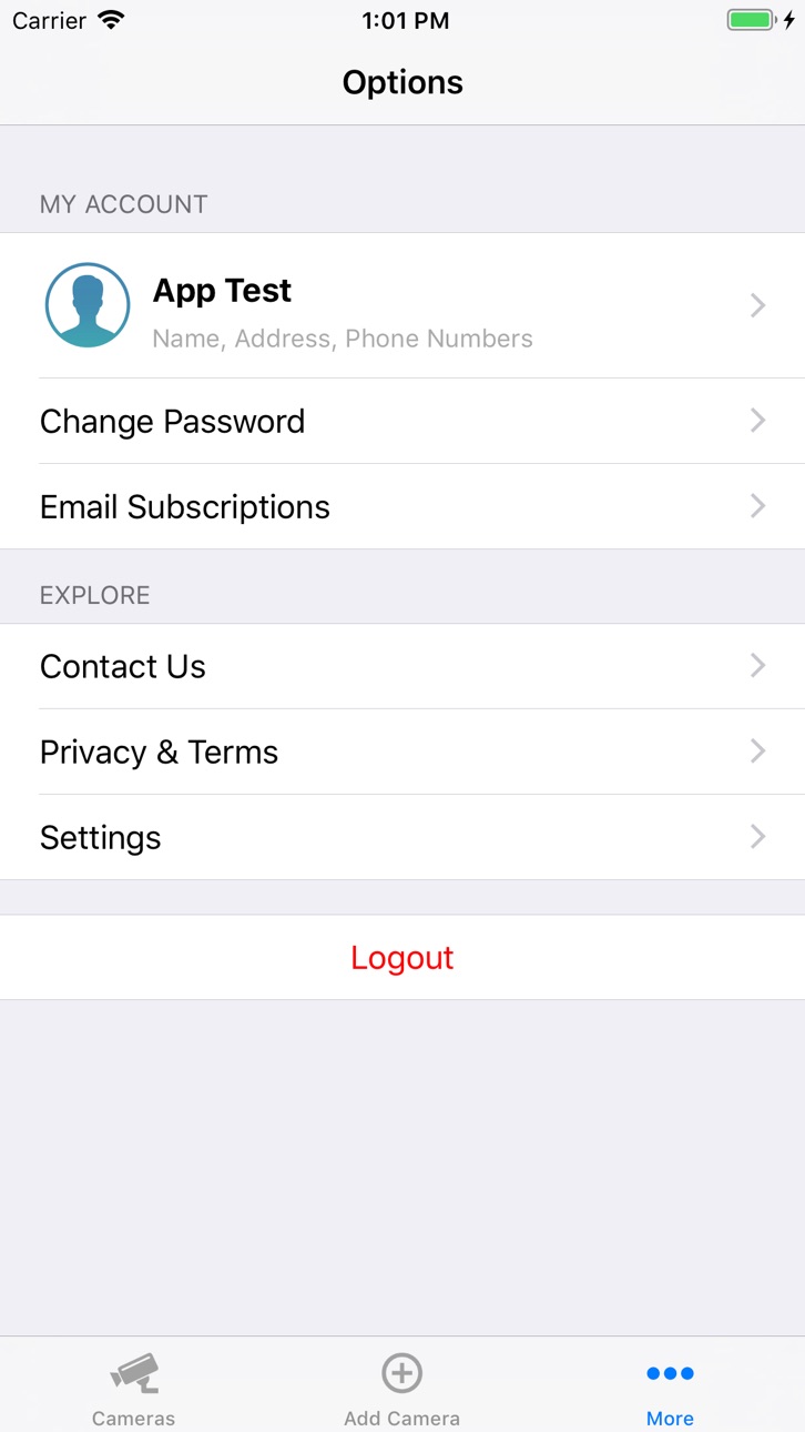 iPhone screenshot