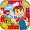 Icon Car Builder Games: Police Car