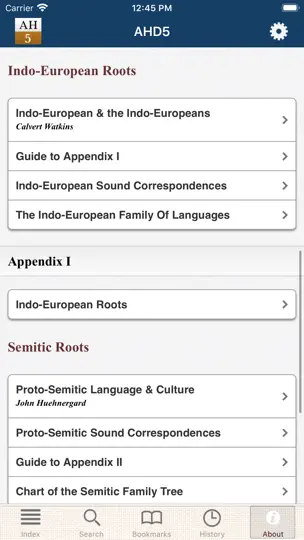 Скриншот American Heritage Dictionary 5 на iPhone 7