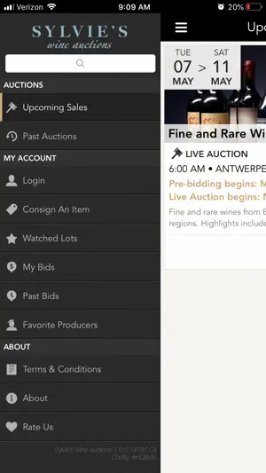 Sylvie's Wine Auctions screenshot 1
