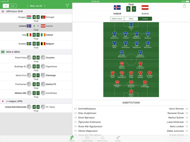 Futebol em Tempo Real na App Store