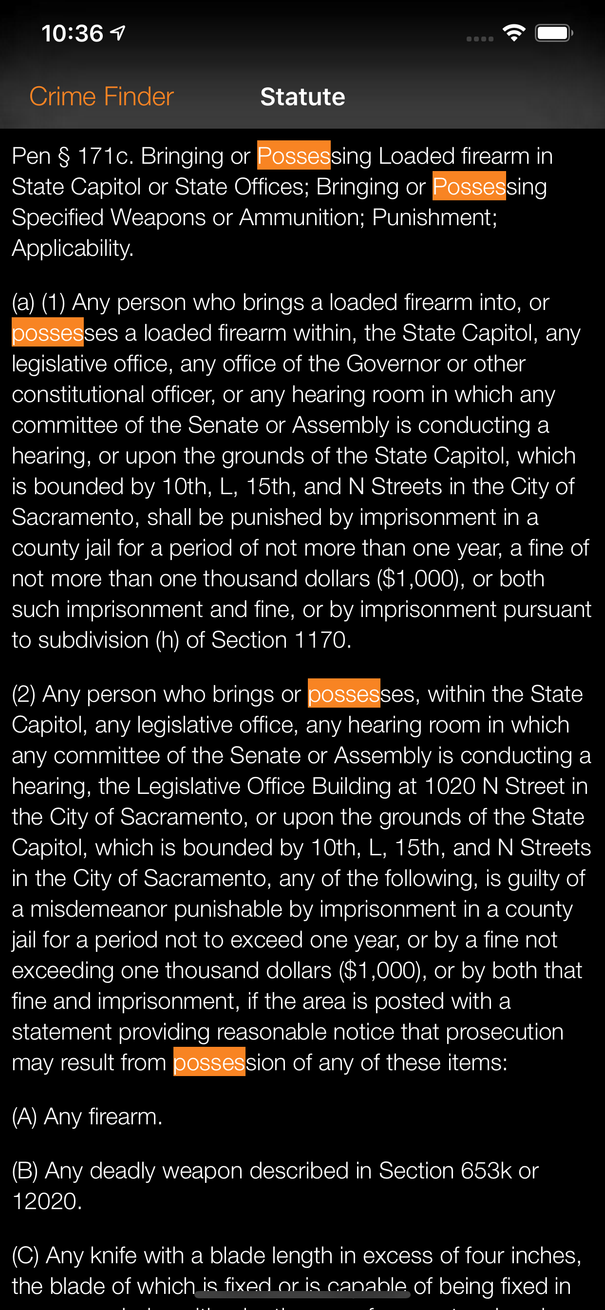 California Crime Finder-Phone