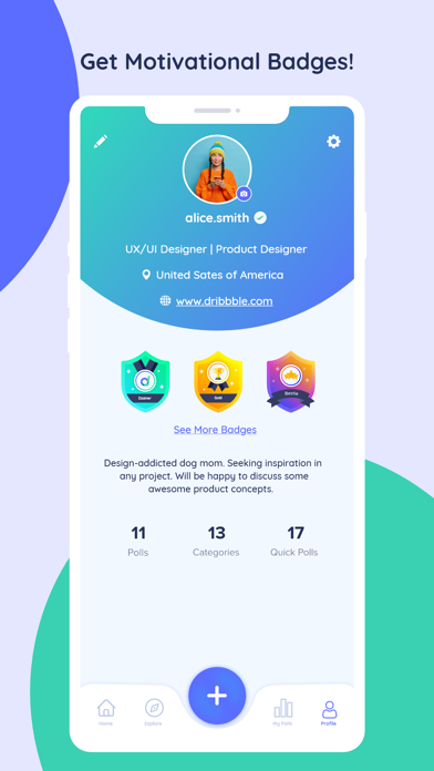 Dzain: Your Design Polling App Screenshot