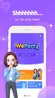 weparty - voice party gaming iphone screenshot 1