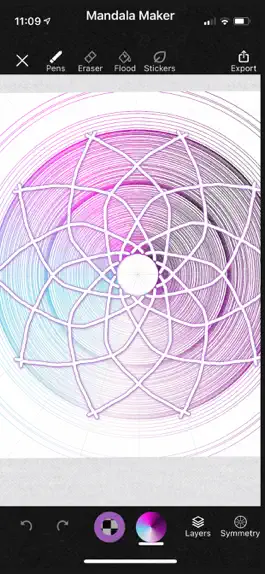 Game screenshot Mandala Maker: symmetry doodle mod apk