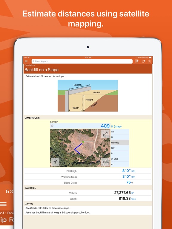 Home Builder Pro Calcs iPad screenshot 7 - Utilities app