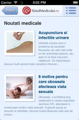 Game screenshot Sfatul Medicului apk