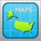 Expand your USA geography with 50 quick reference state maps in the palm of your hands