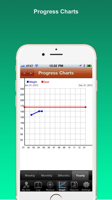 Pregnancy Weight Tracker Screenshot