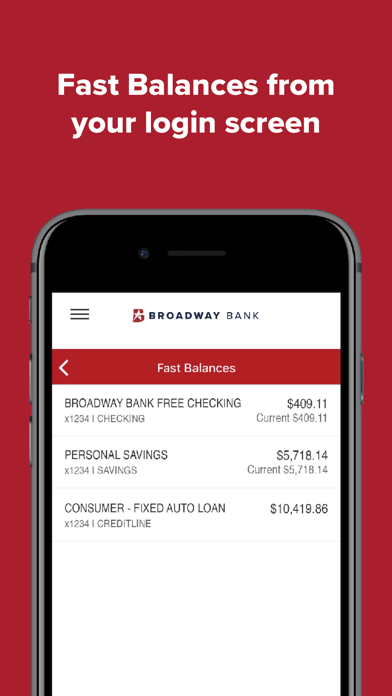 Broadway Bank Mobile Screenshot