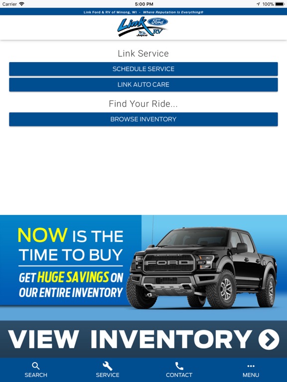 iPad Image of Link Ford Minong