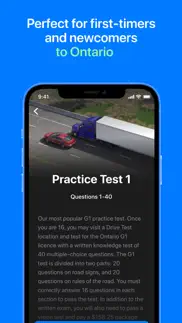 g1 driver's test genie 2023 iphone screenshot 3