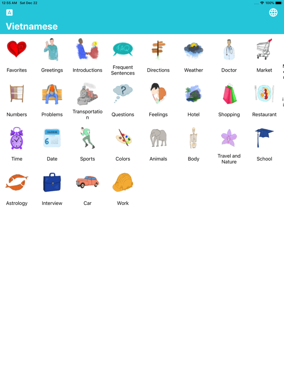 MTL Learn Vietnamese iPad screenshot 3 - Education app