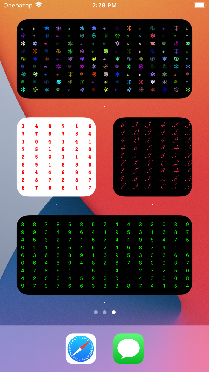 123 numbers animated widget