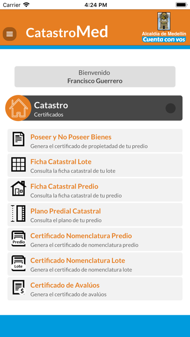App screenshot