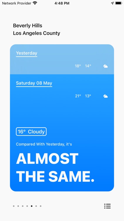 YesterWeather: Feels Comparing