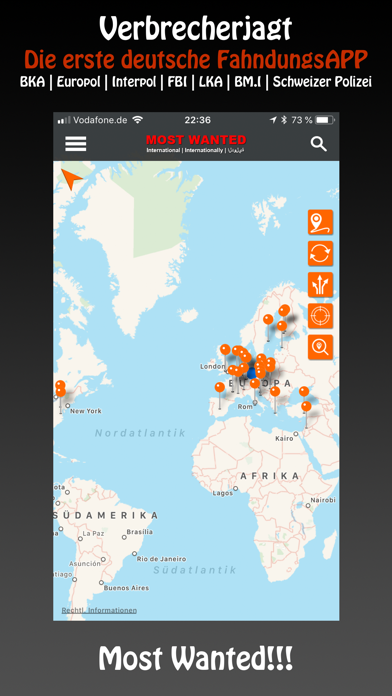 Most Wanted App screenshot1